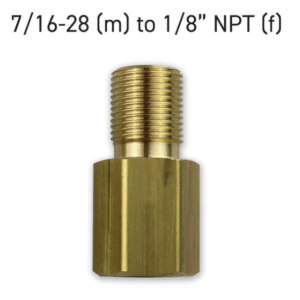 LNL-273 -LocknLube ADAPTER 7/16-28 (M) TO 1/8” NPT (F)