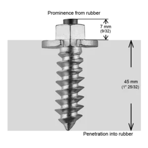 iGRiP: 50MM SHOULDER STUDS HD, BOX OF 100 (Glue Included)